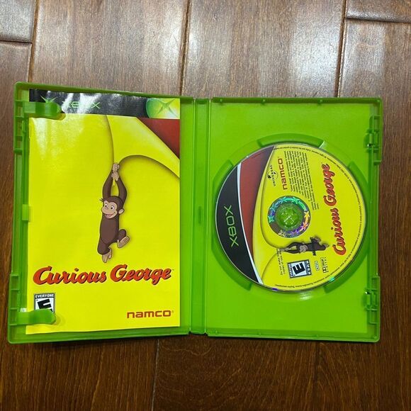 Curious George (Microsoft Xbox, 2006) Complete CIB With Manual - Picture 2 of 5